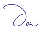 President and CEO's signature - Don Sapaugh
